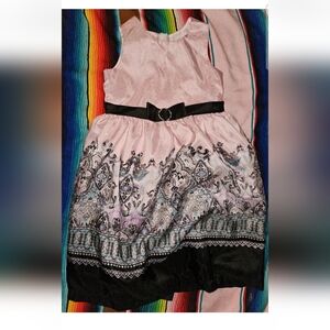 Jayne Copland Dress Girls Size 6 Holiday Easter Dress Sleeveless Size 6 Geometri